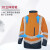 代尔塔 防寒服404010 高可视3合1风雪衣款 含内夹克 荧光橙 L
