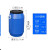 废液桶实验室25公斤容量塑料柴油溶桶带盖储水危废收集缸 30升特厚款蓝色-D72