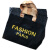 塑料袋子服装店手提袋装衣服定制礼品袋包装袋购物袋胶袋订做logo 柠檬黄 香烟美女 50个一包宽30cm*高20cn+底8