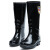回力（Warrior）水鞋863女士款高筒雨靴塑胶全黑色水鞋 39码