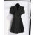 MFJO女士西服2024新款夏季职业装西装裙连衣裙女小个子高级感正式场合 黑色 S