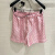 香奈儿（Chanel）24P新款松紧腰波点休闲裤短裤粉色 粉色 36