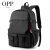 OPP双肩包男新款轻奢品牌大容量运动旅行电脑背包休闲初高中学生书包 黑色 31*20*46CM