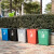 无盖长方形大垃圾桶大号厨房户外分类商用垃圾箱窄学校幼儿园 40L无盖长方形(黑色)