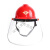 安全帽带面罩全脸防护透明PVC铝包防飞溅防冲击打磨化工面屏配件 配件PC面屏厚1.5mm(1片)