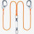 坎乐空调安装安全绳高空作业安全带绳索户外施工保险带电工保护带 2米双大钩
