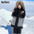 酷峰（kufun）新款韩版滑雪服男女加厚保暖防水单双板装备分体滑雪衣裤情侣雪衣 星耀黑套装 L