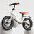 泊威尔没有脚踏板的自行车儿童平衡车带刹车无脚踏1-2-3到6岁平衡车宝宝 14寸卡其棕刹车款充气轮