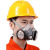 双罐防尘口罩防工业粉尘高效过滤棉煤矿打磨电焊工防护面具口鼻罩 单独纤维棉40片不含面具