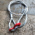钢丝绳成套吊索具吊钩起重钢丝绳吊带单肢吊钩压制钢丝绳单腿吊具 0.5T1米