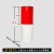 警示桩反光膜交通防撞柱反光贴纸PET电线杆安全隔离标识膜J18317 红白120cm高三红三白 一米价格10米以上联系客服