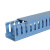 铸固 PVC线槽 工业塑料线槽电箱控制电柜走线网线行配卡布线槽 80×80×2mm蓝色【1米价】