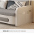 幻术家 折叠沙发床两用可拆洗客厅小户型双人沙发布艺多功能现代简约 1.5米款5cm海绵垫-颜色备注 送货上门（可自行组装，很简单）