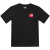 北面（The North Face）新年礼物 短袖T恤情侣户外透气爱心t恤夏新款81MP JK3_黑色 XS 160