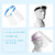 贝傅特 透明防护面罩 工业面罩防尘防油烟打农药隔离面罩 蓝色架面罩1架10片面屏 