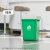 无盖长方形大容量垃圾桶超大厨房户外卫生桶餐饮大号商用桶 20L绿色长方形桶