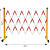 幕山络 伸缩围栏玻璃钢绝缘伸缩管式护栏电力安全施工围挡道路警示隔离栏 红白1.2*4m