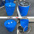 特厚200L塑料桶食物品级双环桶200公斤柴油桶耐酸碱200升法兰桶废 50升方罐螺旋盖款