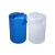 50升60L双口塑料桶 带盖 120斤洗涤剂清洗剂专用桶化工桶密封双口 50L双口桶加厚3kg-蓝色