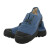 双安 新型耐油鞋蓝色 注塑包头棉布防滑耐磨工地工作劳保防护鞋 布面橡胶耐油鞋 37