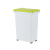 庄太太 分类垃圾桶 创意按压式带盖方形干湿分离垃圾桶【绿色小号】ZTT1205