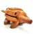 胖进（COZYGO）泰国木制雕刻蟾蜍木艺礼品木鱼景区旅游纪念品发声木制青蛙摆件 12#木蛙33x20x20厘米
