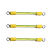 定制接地线小黄线 2.5/4/6平方BVR黄绿双色接地线桥架跨接线 5毫米孔径/100条装 2.5平方长80mm带护套100根