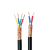 启光电缆（QG）屏蔽软电缆RVVP 300/300V 4芯0.5-2.5平方电缆100米 300/300V 4X0.5 护套为黑色PVC