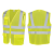 安大叔A751 / A736反光背心 骑行建筑工地交通安全警示反光马甲 A736荧光黄（加LOGO） M 