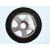 轨电动门伸缩门轮子配件折叠大门头125驱动轱辘橡胶滑轮小轮 通用100小轮
