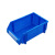 塑料零件盒斜口物料工具盒组合式物料盒货架配件螺丝收纳盒 长宽高160*100*70mm4根支柱1块 蓝