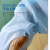 现货一次性CPE袍防护塑料围裙反穿拇指扣美发油防水工作服 45克SMS（独立包装） 蓝色