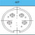 宾德binder圆形连接器23456781214芯M161924芯航空插头 公头或者母头4芯
