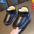 迪士尼（Disney）冬季儿童雪地靴加绒加厚童鞋棉鞋防滑宝宝鞋男童女童短靴防水皮鞋 黑色X8 21码内长13.
