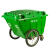 塑料环卫垃圾车 大型垃圾桶小区物业学校手推保洁清运车环卫车 灰色无盖 默认