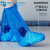 一次性防水鞋套雨天高位加厚防滑男女款透明隔离靴套耐磨塑料脚套 儿童中筒 透明白10只+蓝色10只 均码