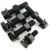 金佩奇 黑8.8级外六角螺栓螺母弹垫平垫套装 M20*200 一套价 高强度螺丝钉螺大全