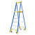 P170-8CNFG玻璃钢平台梯3.4米工业级绝缘人字梯带 P170-4CN FG 2.2米 P170-4C