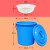 泔水干湿过滤分离带滤网垃圾桶大号厨房厨余茶水茶叶沥水潲水桶篮 红色60K型+沥水篮