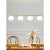VVS奶油风餐厅灯北欧商用桌灯简约现代创意吊灯中山2023网红新款 白色9416100cm三色变光