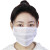 LISM无尘车间口罩口罩白色单双层透气绑带式可水洗面罩 白条纹口罩(双层)10只