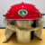 红色森林消防头盔森林防火战斗盔带披肩消防器材02韩式盔可定做字 头盔+定做字
