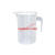 量桶 塑料量杯带刻度的大量桶毫升计量器容器克度杯奶茶店带盖透 六件套量杯