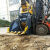挖土机液压破碎斗双轴水泥块大石头粉碎斗混凝土挖土机碎石斗单轴 双轴30吨