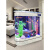 贝拉缘头鱼缸客厅家用中型水族箱玻璃1.2米1.5米生态落地屏风鱼缸 A款长1米白色现货