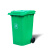 240L塑料环卫垃圾箱100升社区室外果皮120工业大型大号户外垃圾桶 100L加厚款 默认绿色