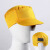 环卫工人帽子公路养护物业保洁工作帽遮脸防晒大帽檐遮阳帽环卫帽 土黄色：普通款式