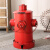 复古铁艺工业风创意个性消防栓大号带盖脚踩室外垃圾桶客厅户外用定制 椭圆款红色