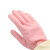 赫思迪格 胶皮清洁手套 乳胶橡胶耐用耐磨光里手套双色  浅粉S码10双 