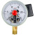 红旗牌氧气电接点压力表YOX-100气压表测压氧压禁油25MPA电触点表 0~0.25mpa 相 0~25mpa 相当于250公斤